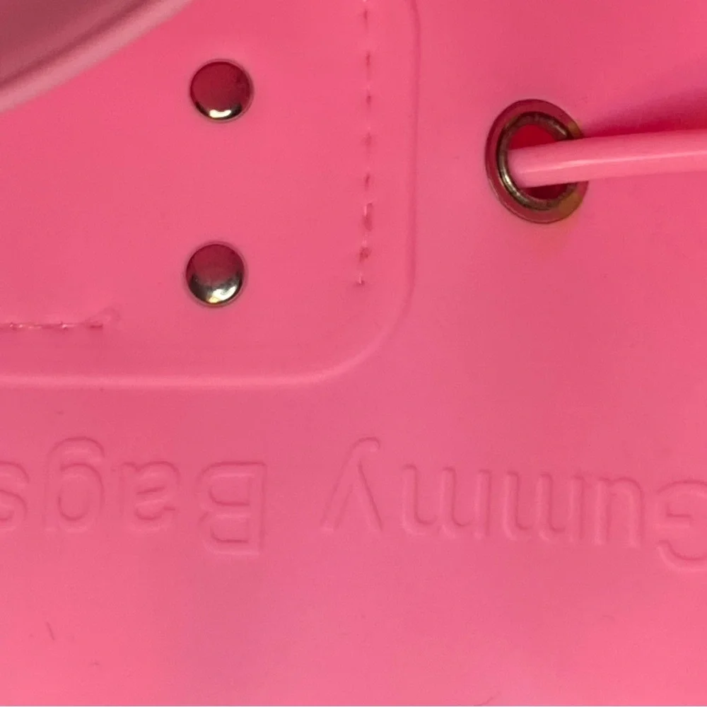 Hot Pink Backpack with Drawstring Closure and Smooth Finish
